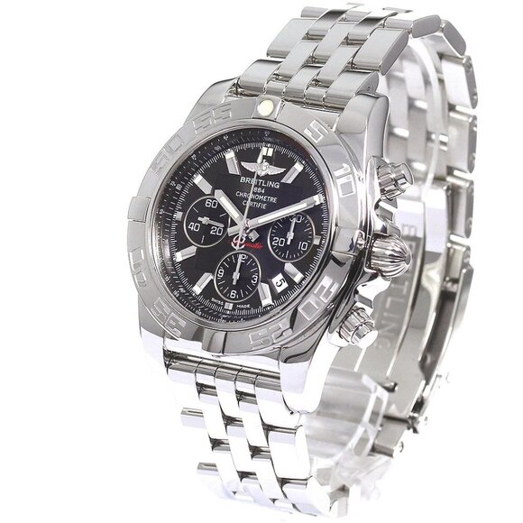 BREITLING Chronomat 44 AB0110 Date black Dial Automatic Men's Watch_810129 - Picture 1 of 7